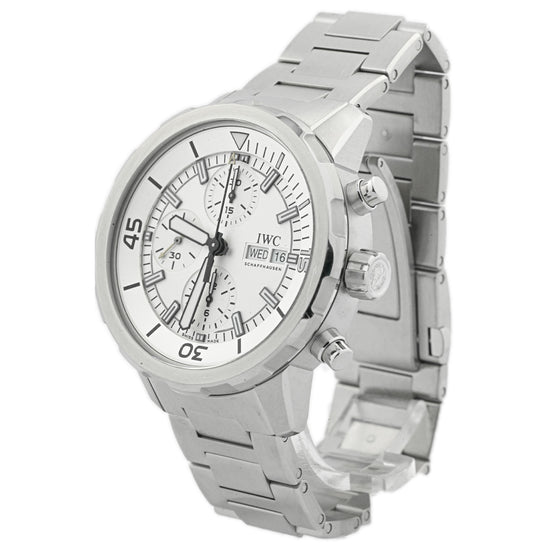 Load image into Gallery viewer, IWC Men&amp;#39;s Aquatimer Chronograph Stainless Steel 44mm White Stick Dial Watch Reference #: IW376802 - Happy Jewelers Fine Jewelry Lifetime Warranty
