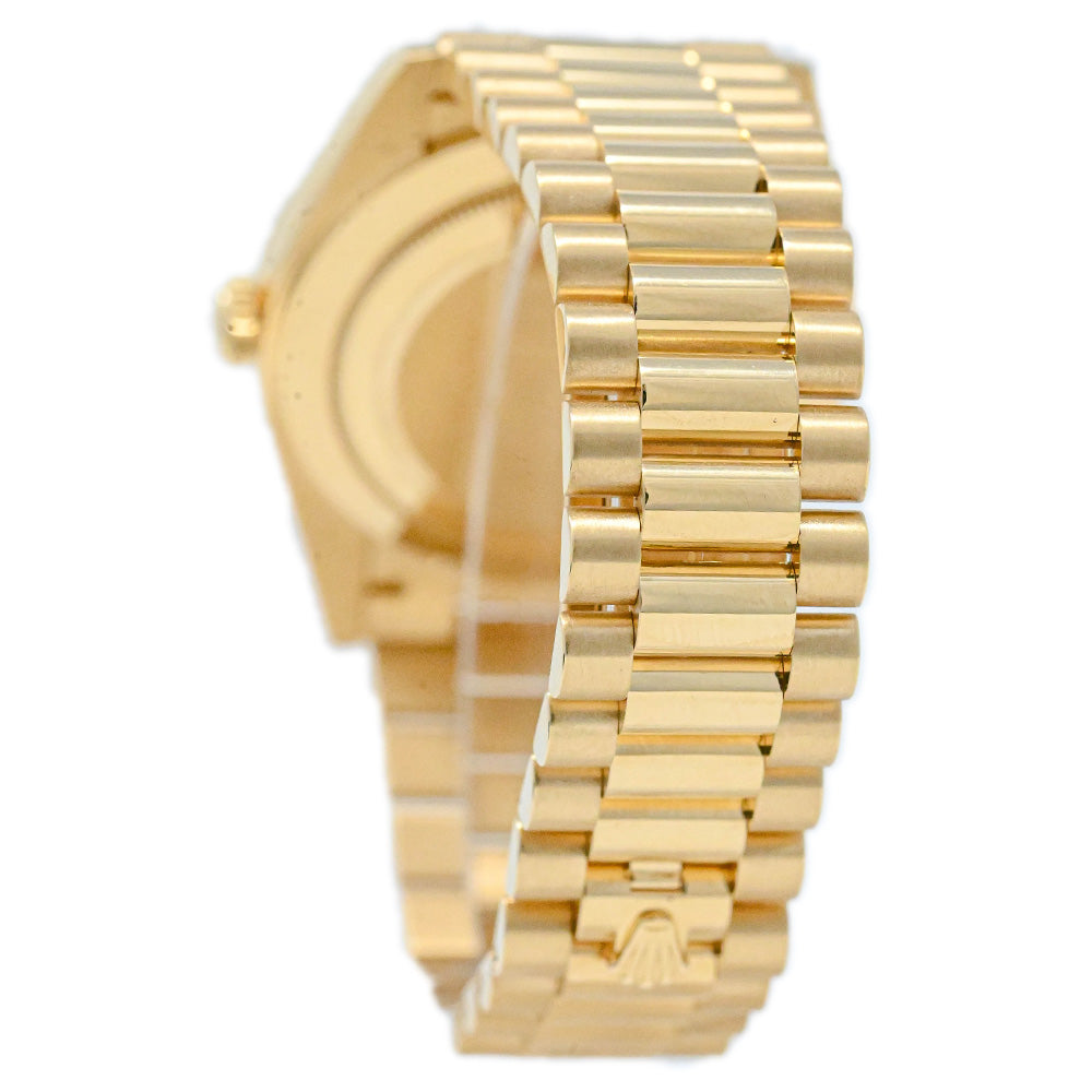 Rolex Mens President Day-Date 40mm 18K Yellow Gold Watch Champagne Roman Dial Watch Reference #: 228238 - Happy Jewelers Fine Jewelry Lifetime Warranty