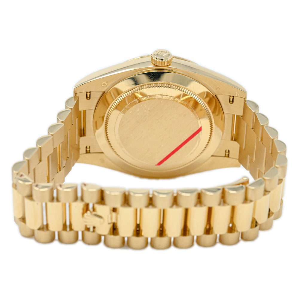 Rolex Mens President Day-Date 40mm 18K Yellow Gold Watch Champagne Roman Dial Watch Reference #: 228238 - Happy Jewelers Fine Jewelry Lifetime Warranty
