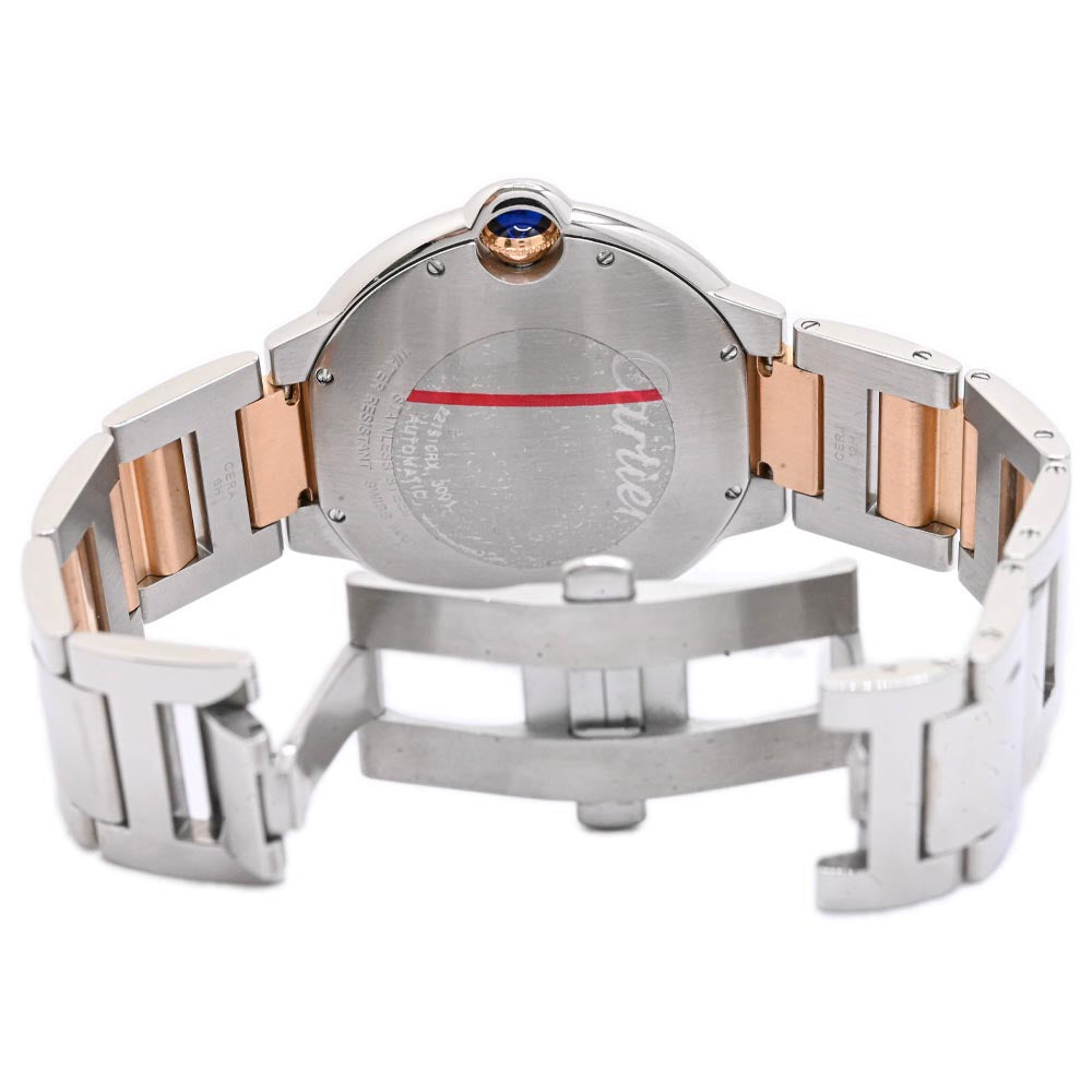Cartier Ballon Bleu 42mm Stainless Steel Case, Chocolate Roman dial Watch Reference #: W6920032 - Happy Jewelers Fine Jewelry Lifetime Warranty