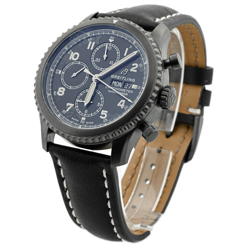 Load image into Gallery viewer, Breitling Mens Navitimer 8 Chronograph DLC-Coated Stainless Steel 43mm Black Arabic Dial Watch Reference #: M13314101B1X1 - Happy Jewelers Fine Jewelry Lifetime Warranty
