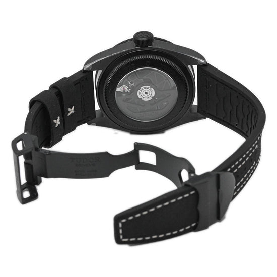 Tudor Men's Black Bay Ceramic 41mm Black Dot Dial Watch Reference #: M79210CNU - Happy Jewelers Fine Jewelry Lifetime Warranty