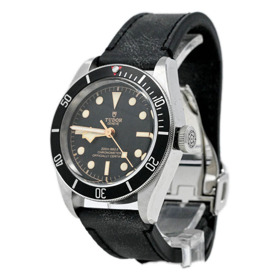 Tudor Men's Black Bay Stainless Steel 41mm Black Dot Dial Watch Reference #: M79230N - Happy Jewelers Fine Jewelry Lifetime Warranty