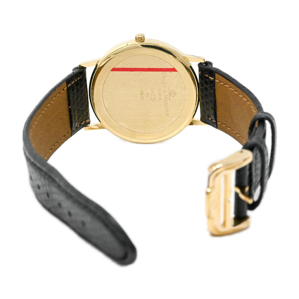 Baume & Mercier Ladies Classima 18K Yellow Gold 32mm White Roman Dial Watch Reference #: MV045088 - Happy Jewelers Fine Jewelry Lifetime Warranty