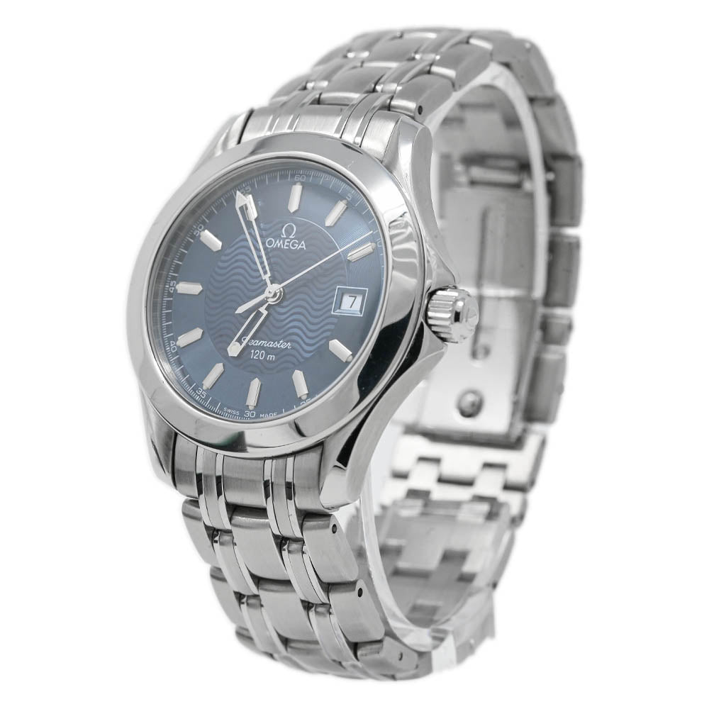 Omega Men's Seamaster 36mm Stainless Steel Blue Dial Watch Reference #: 2511.81.00 - Happy Jewelers Fine Jewelry Lifetime Warranty
