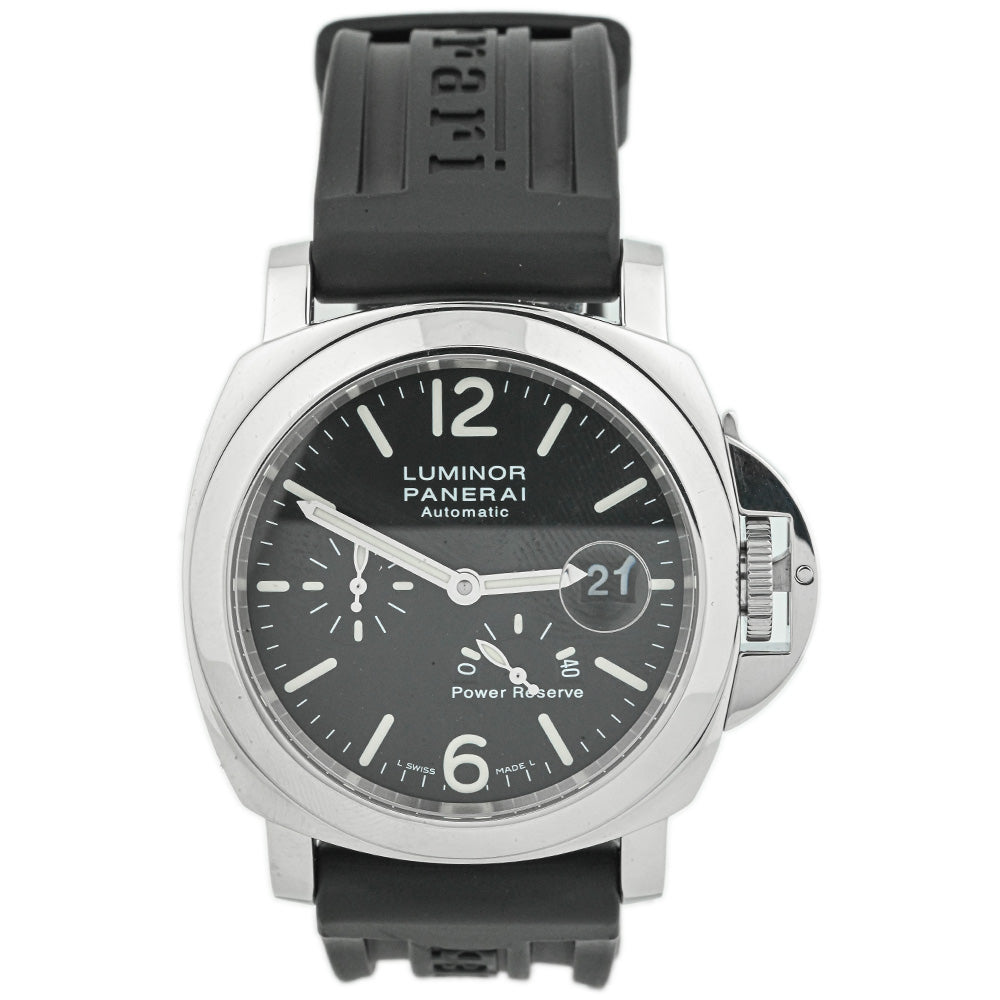 Panerai Men s Luminor Power Reserve Stainless Steel 44mm Black