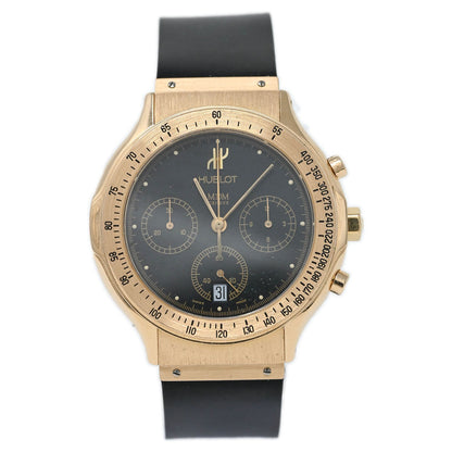 Hublot Vintage Classic Fusion Chronograph Rose Gold 33mm Black Dial Watch - Happy Jewelers Fine Jewelry Lifetime Warranty