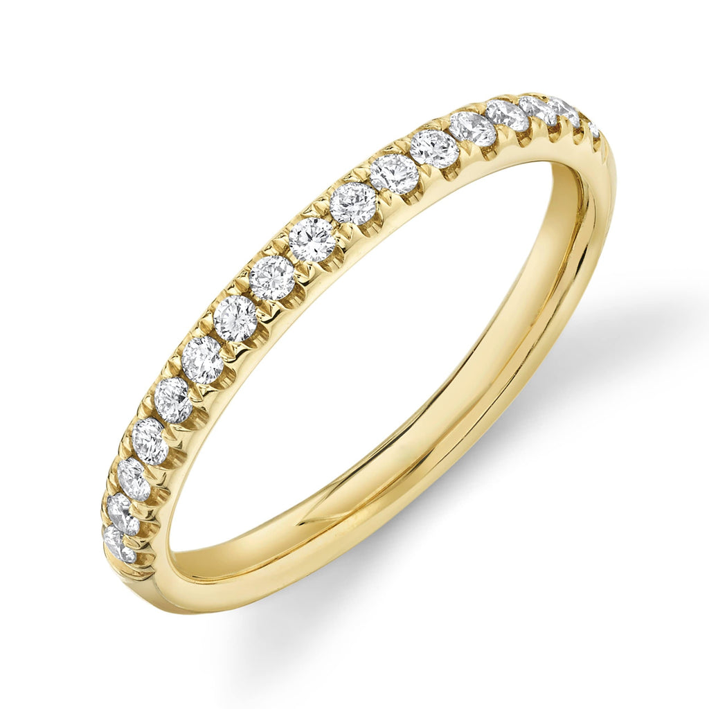 2.4mm Diamond Half-way Band - Happy Jewelers Fine Jewelry Lifetime Warranty