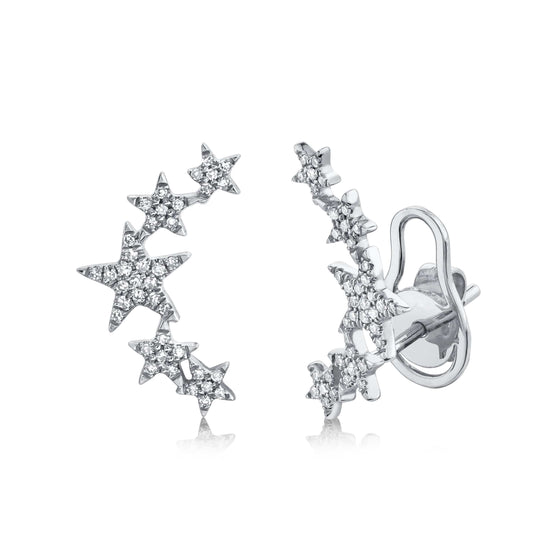 Star Climber Earrings - Happy Jewelers Fine Jewelry Lifetime Warranty