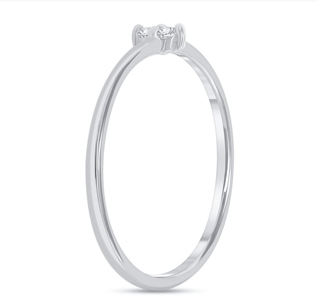 Luna Stacked Diamond Band - Happy Jewelers Fine Jewelry Lifetime Warranty