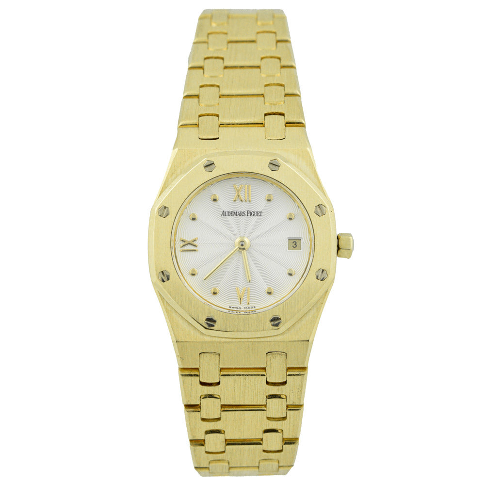 Audemars Piguet Royal Oak 18k Rose Gold Black Dial Watch 15500OR