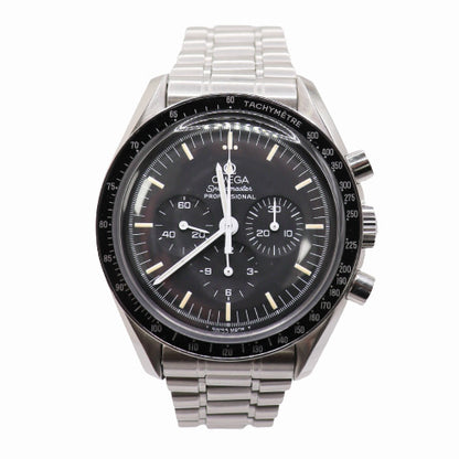 Vintage Omega Mens Speedmaster Stainless Steel 42mm Black Dial Watch Ref #145.022 - Happy Jewelers Fine Jewelry Lifetime Warranty
