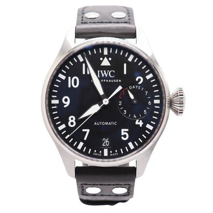 NEW! IWC Men's Big Pilot Stainless Steel 46mm Black Dial Watch Ref# IW501001 - Happy Jewelers Fine Jewelry Lifetime Warranty