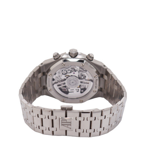 Audemars Piguet Men's Royal Oak 50th Anniversary Stainless Steel 41mm Silver "Grande Tapisserie" Chronograph Dial Watch Ref# 26240ST.OO.1320ST.03 - Happy Jewelers Fine Jewelry Lifetime Warranty