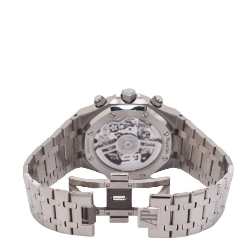 Audemars Piguet Men's Royal Oak 50th Anniversary Stainless Steel 41mm Silver "Grande Tapisserie" Chronograph Dial Watch Ref# 26240ST.OO.1320ST.03 - Happy Jewelers Fine Jewelry Lifetime Warranty