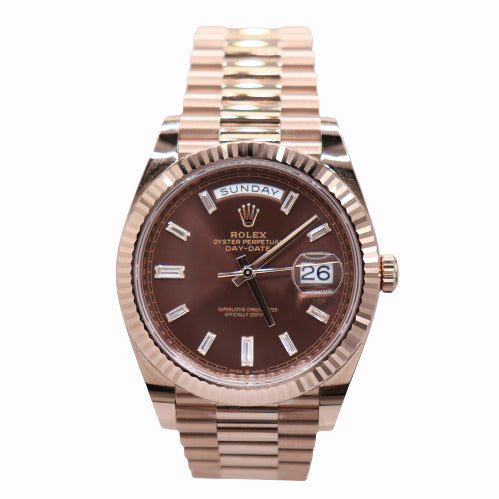 Mens rose gold presidential on sale rolex