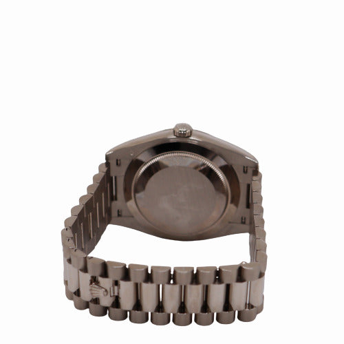 NEW Rolex Men's Day-Date White Gold 40mm Blue Roman Dial Watch Ref# 228239 - Happy Jewelers Fine Jewelry Lifetime Warranty