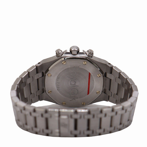 Audemar's Piguet Men's Royal Oak Stainless Steel 39mm White Chronograph Dial Watch Ref# 25860ST.OO.1110ST.05 - Happy Jewelers Fine Jewelry Lifetime Warranty