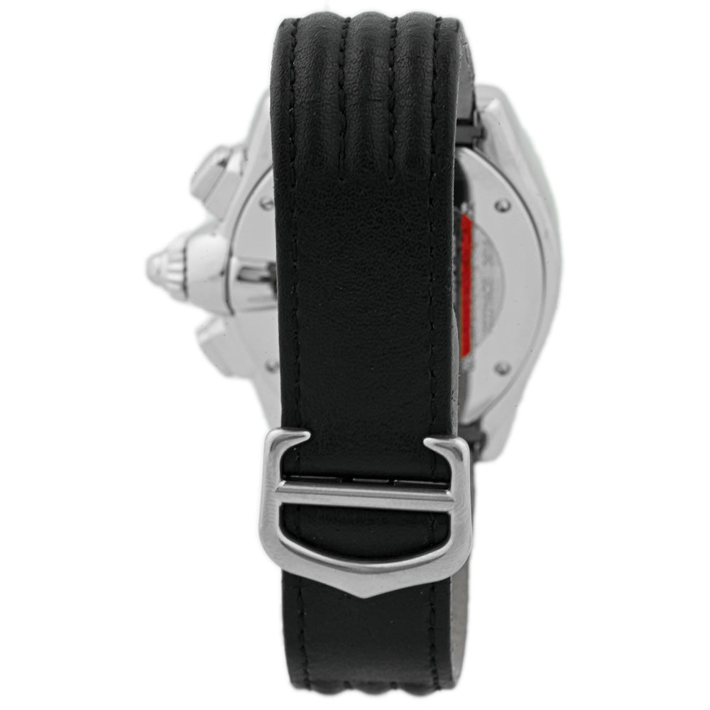 Cartier Men's Roadster XL Stainless Steel 49mmx43mm Black Chronograph Roman Dial Watch Reference #: W62020X6 - Happy Jewelers Fine Jewelry Lifetime Warranty