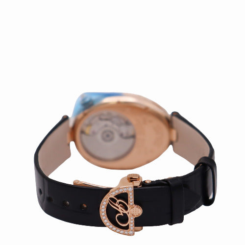 NEW! Breguet Ladies Reine De Naples Rose Gold 33mm White MOP Roman Dial Watch Ref# 8928BB51944DD0D3L - Happy Jewelers Fine Jewelry Lifetime Warranty