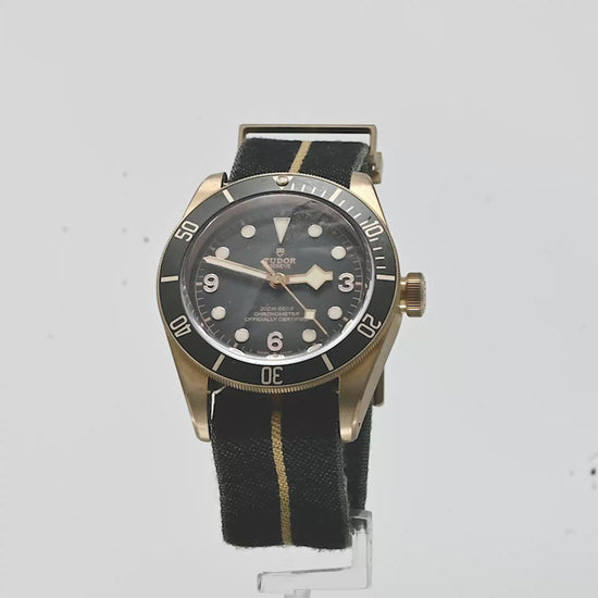 Tudor Men's Black Bay Bronze 43mm Slate Grey Dial Watch Reference #: M79250BA