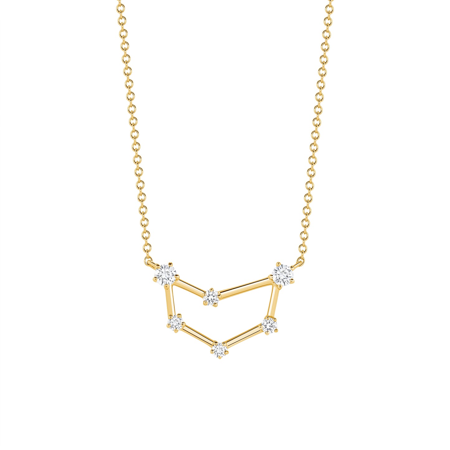 Meister 18k White Gold Rose Gold Diamond Constellation Necklace – DESIGNYARD
