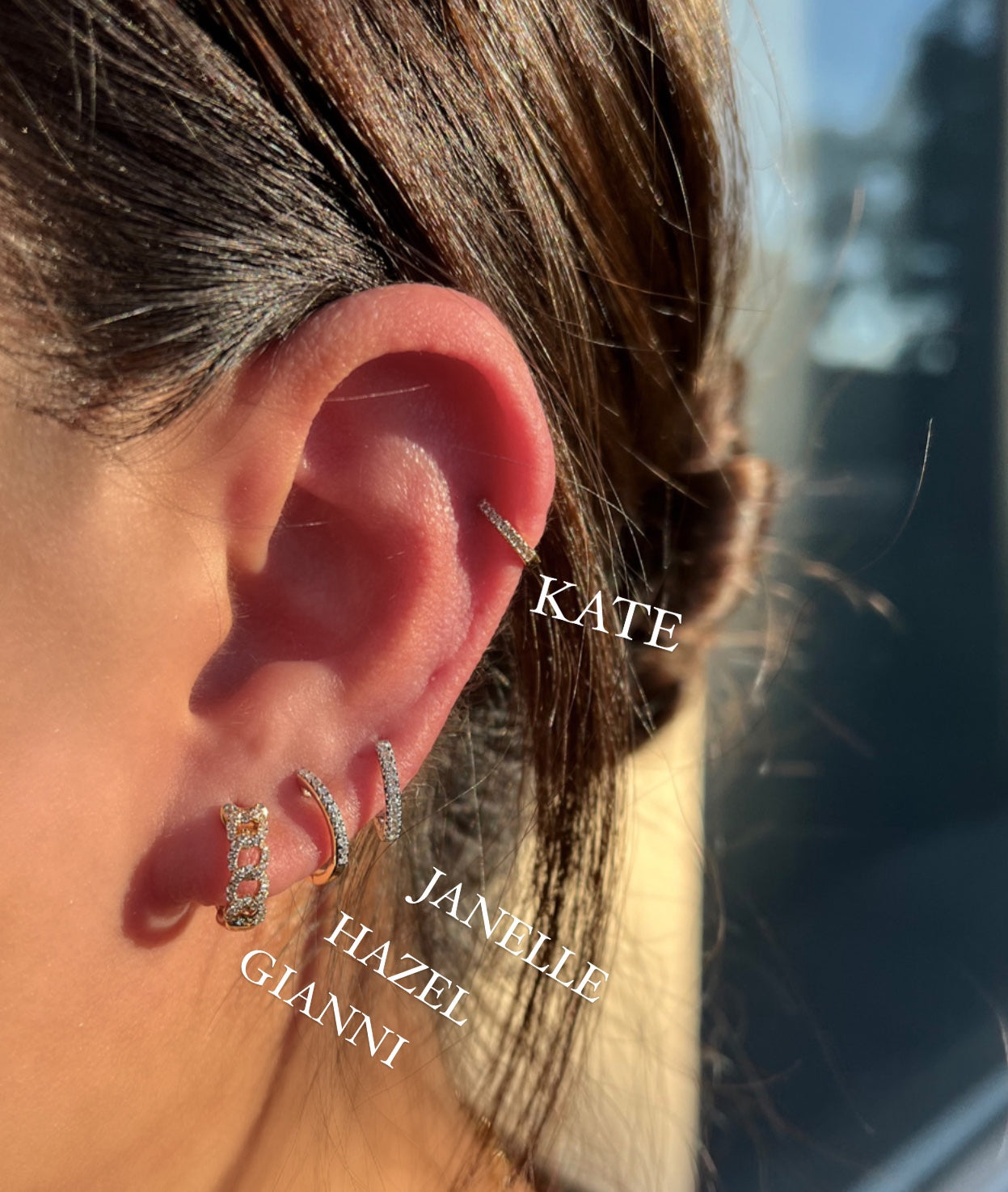 The Janelle Huggie Earrings - Happy Jewelers Fine Jewelry Lifetime Warranty