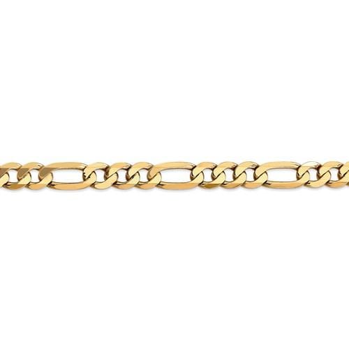 8.50mm Flat Figaro Chain - Happy Jewelers Fine Jewelry Lifetime Warranty