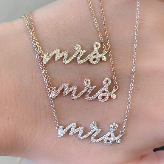 Diamond Mrs. Necklace - Happy Jewelers Fine Jewelry Lifetime Warranty