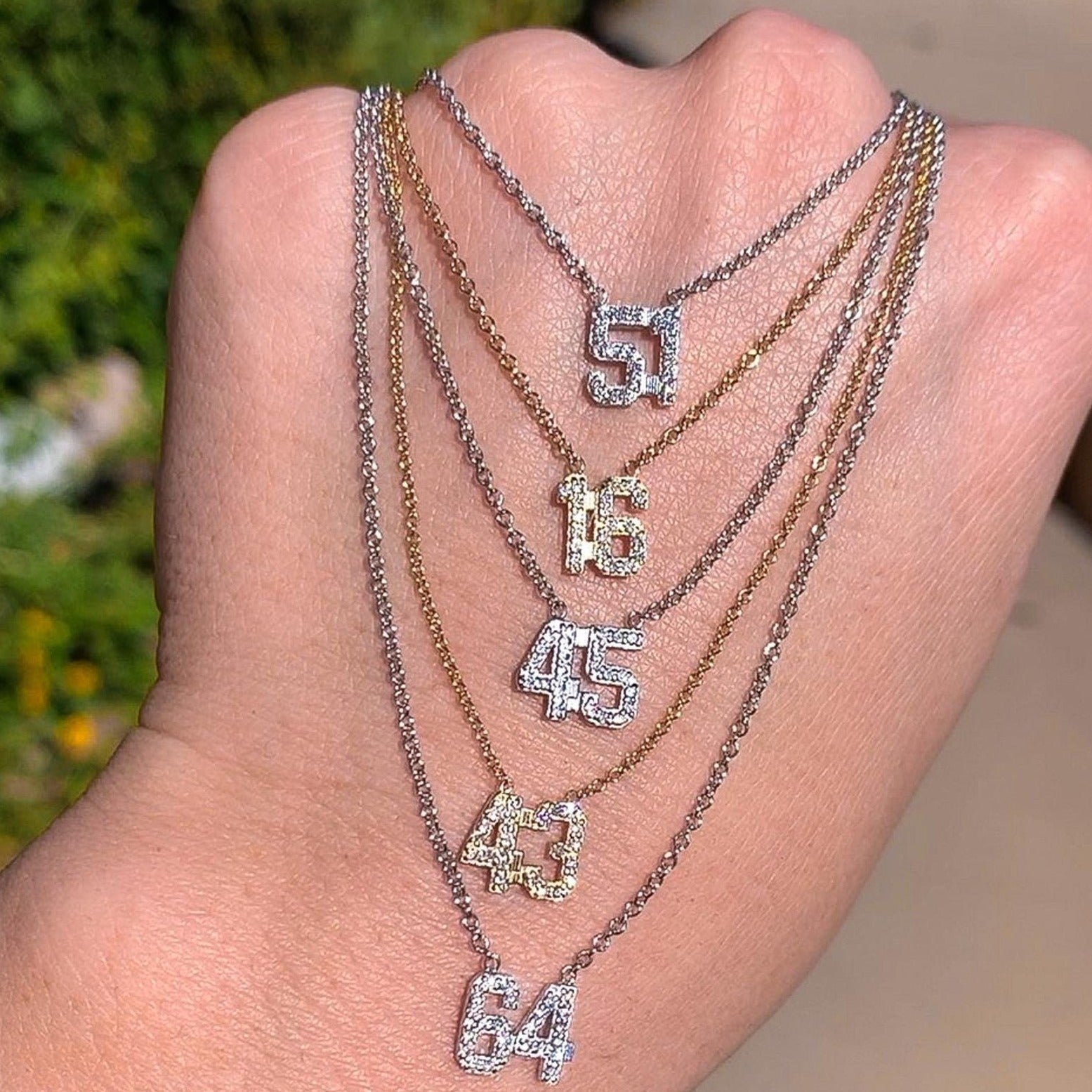 Diamond Number Necklace | Number Chains | Happy Jewelers – Happy