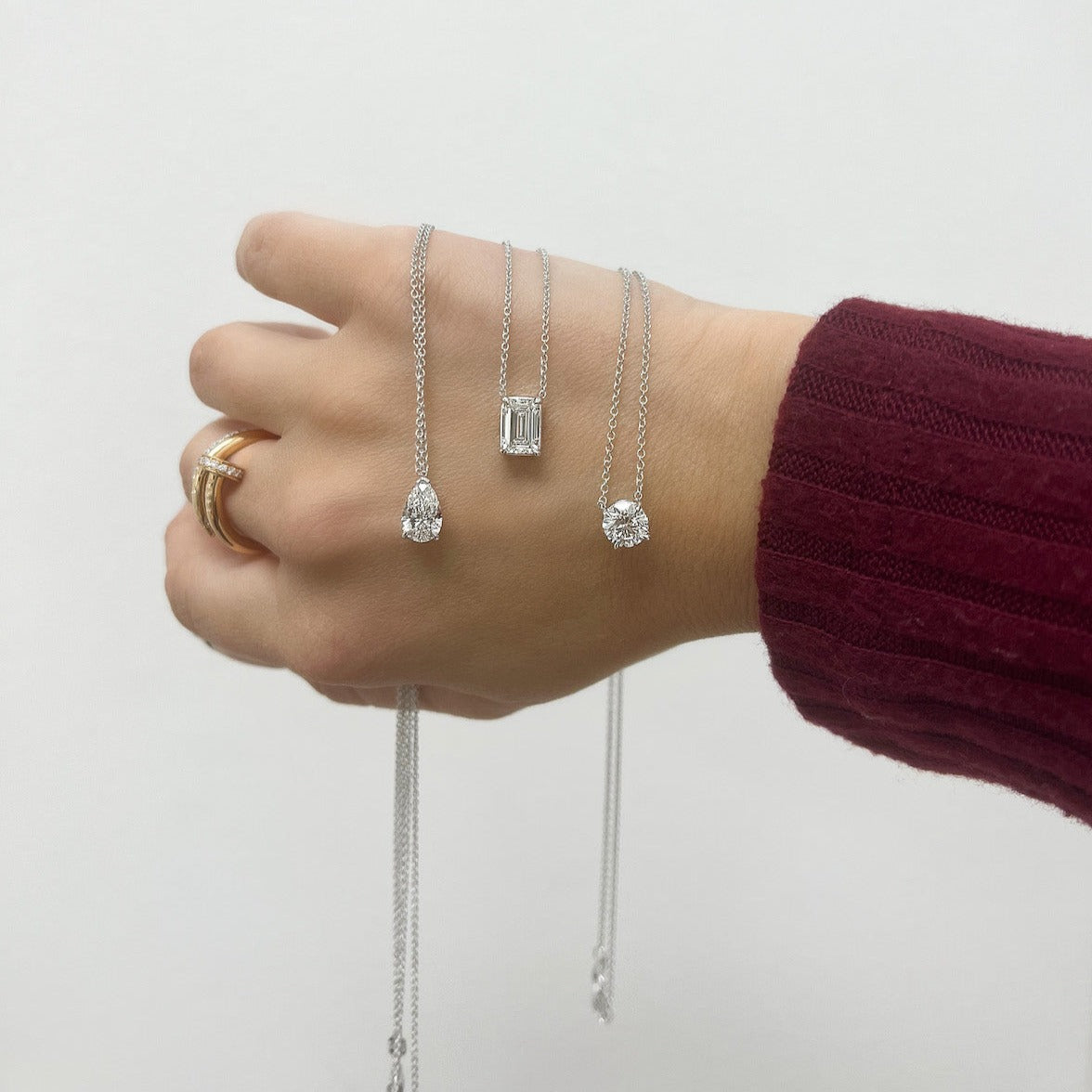 Lab Created Diamond Solitaire Pendant - Happy Jewelers Fine Jewelry Lifetime Warranty