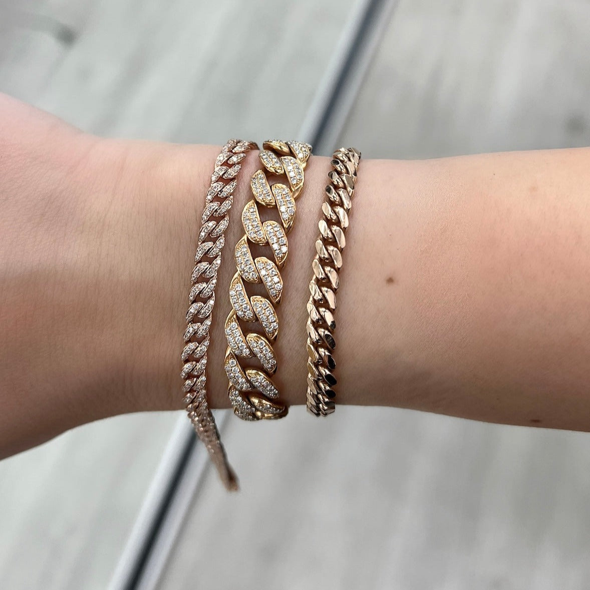 Mini Diamond Cuban Bracelet - Happy Jewelers Fine Jewelry Lifetime Warranty