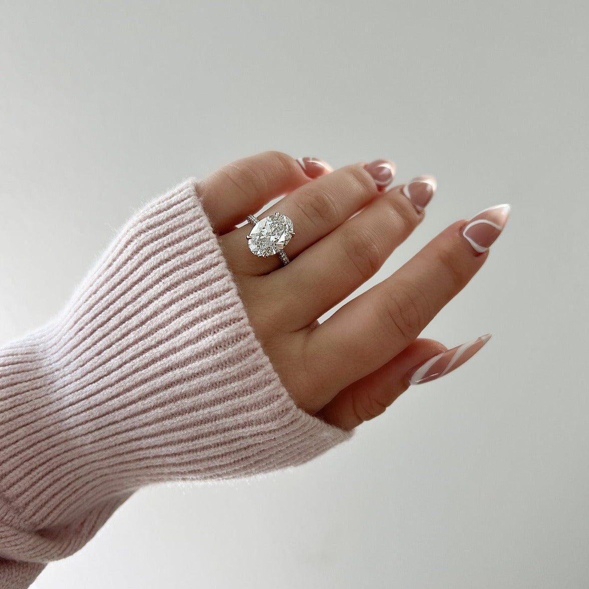 Oval Moissanite Engagement Ring – David's House of Diamonds