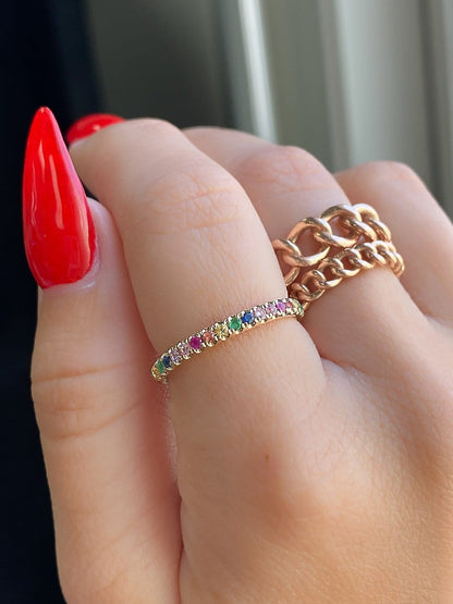 The Rainbow Ring - Happy Jewelers Fine Jewelry Lifetime Warranty