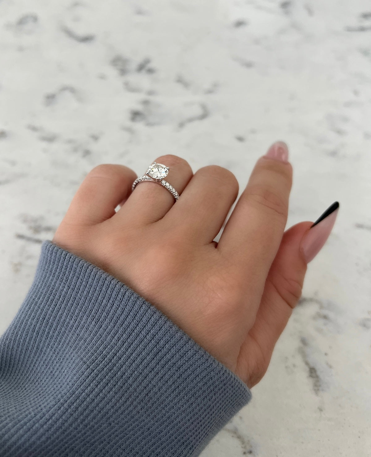 Contemporary Style Engagement Ring – 'Heidi' – Loyes Diamonds