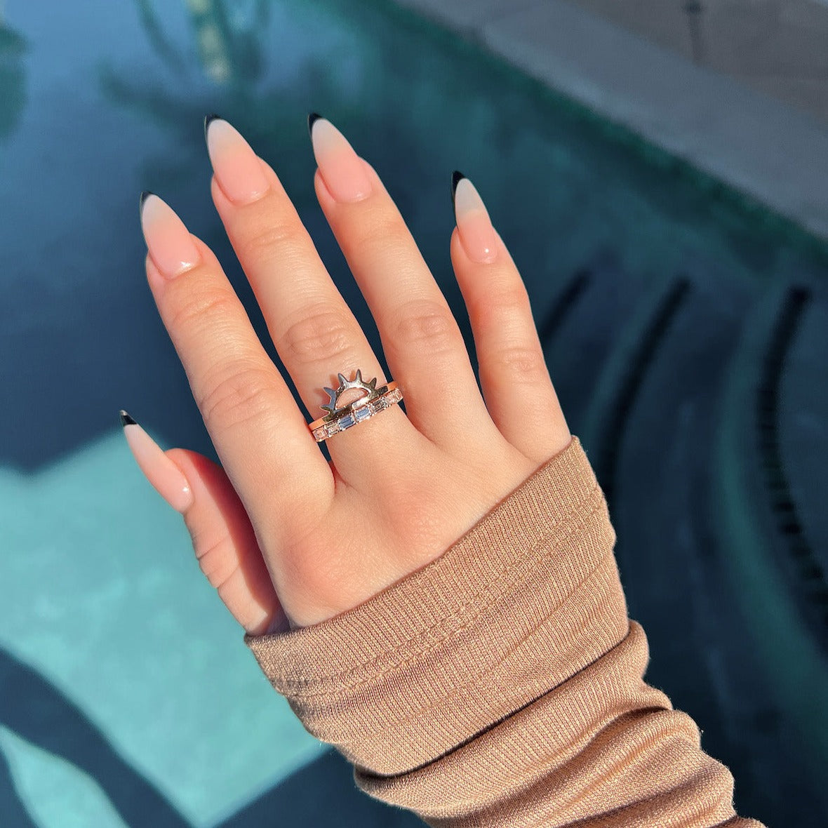 Sideways Diamond Baguette Band - Happy Jewelers Fine Jewelry Lifetime Warranty